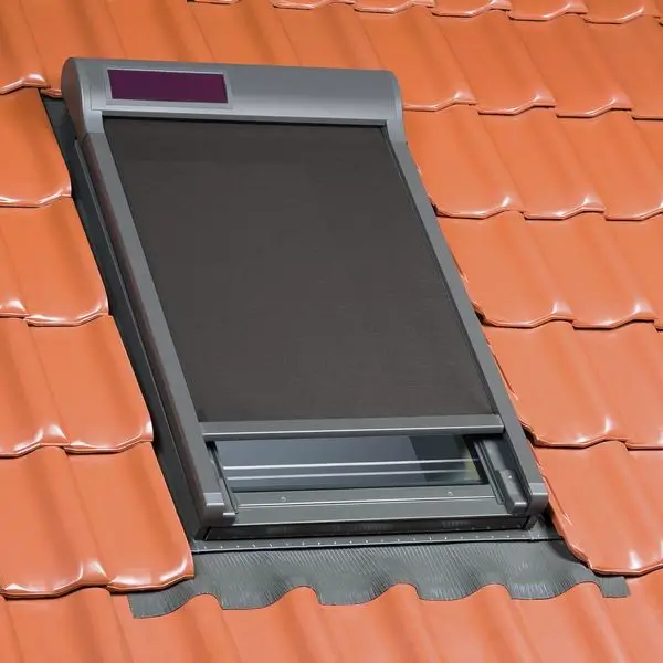 External Skylight Blinds Black Tweed