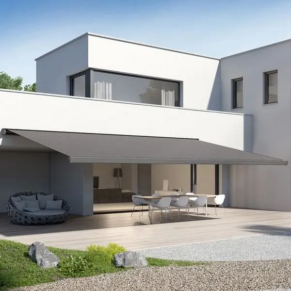 Folding Arm Awnings Art Grey