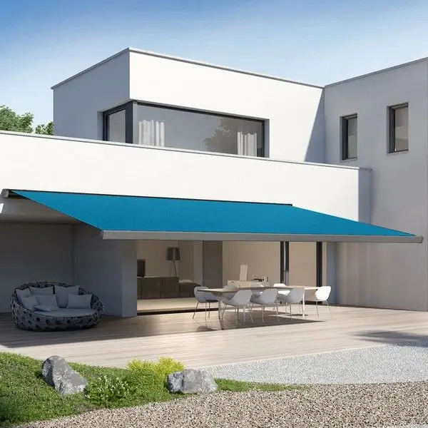 Folding Arm Awnings Art Teal