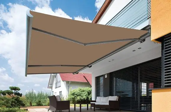 Folding Arm Awnings Vegas Bark