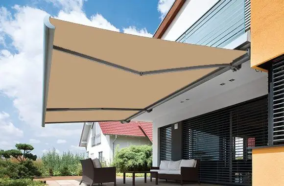 Folding Arm Awnings Vegas Desert Sand