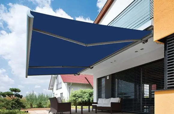 Folding Arm Awnings Vegas Navy