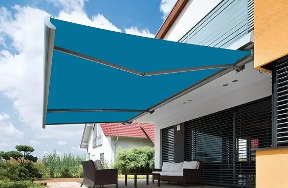 Folding Arm Awnings Vegas Teal